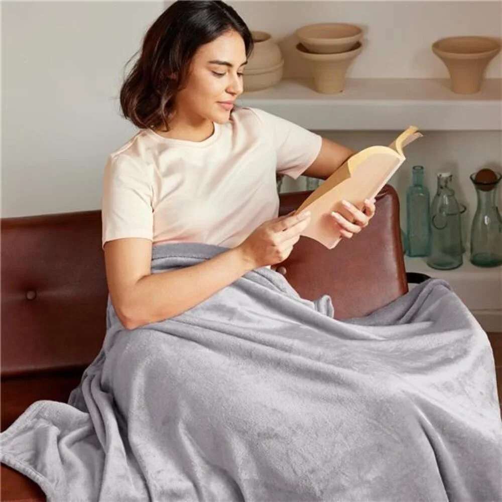 New Exclusivo Mezcla Extra Large Fleece Throw Blanket for Couch, Sofa, 300GSM